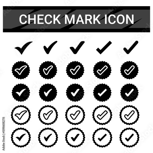 Check Mark, Valid, Yes, Confirmation, Okey, Positive checked, confirm, Acceptance in checklist, icon