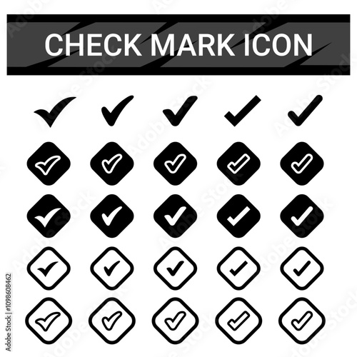 Check Mark, Valid, Yes, Confirmation, Okey, Positive checked, confirm, Acceptance in checklist, icon