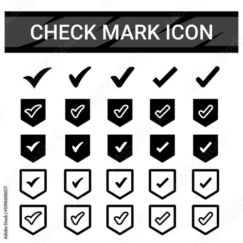 Check Mark, Valid, Yes, Confirmation, Okey, Positive checked, confirm, Acceptance in checklist, icon