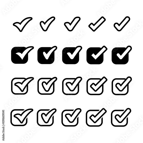 Check Mark, Valid, Yes, Confirmation, Okey, Positive checked, confirm, Acceptance in checklist, icon
