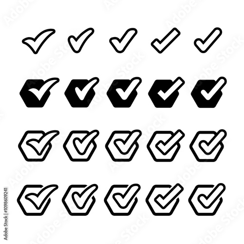 Check Mark, Valid, Yes, Confirmation, Okey, Positive checked, confirm, Acceptance in checklist, icon