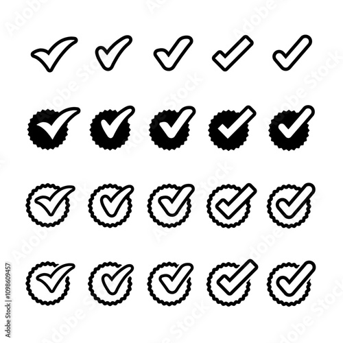 Check Mark, Valid, Yes, Confirmation, Okey, Positive checked, confirm, Acceptance in checklist, icon