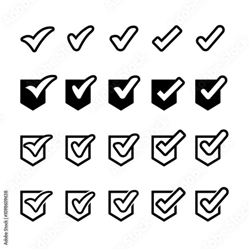 Check Mark, Valid, Yes, Confirmation, Okey, Positive checked, confirm, Acceptance in checklist, icon