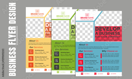 Creative modern simple corporate flyer design template for your business