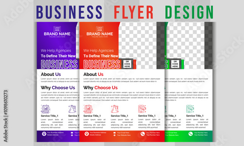 Creative modern simple corporate flyer design template for your business