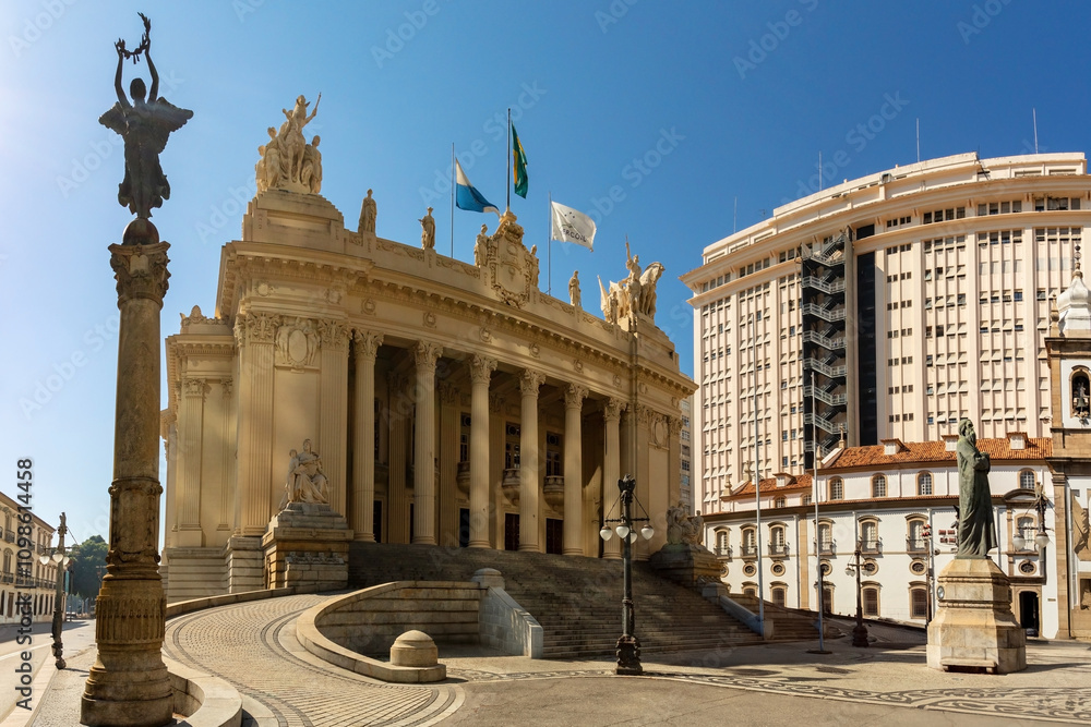 Obraz premium ALESP building, government chamber of Rio de Janeiro, Brazil
