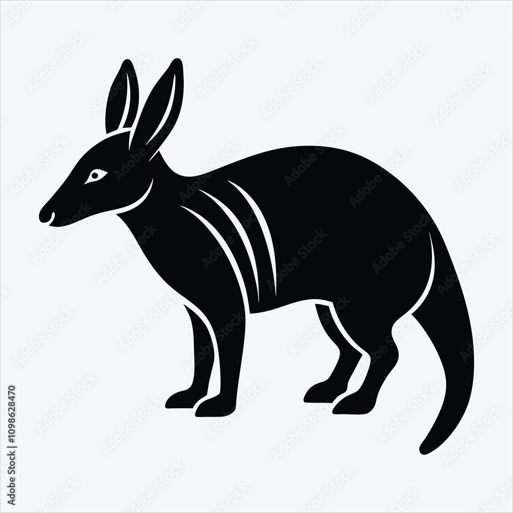 Obraz premium Aardvark vector White background illustration Generative Ai