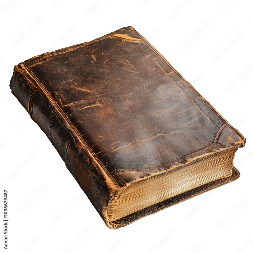 Obraz premium Antique Leather-Bound Book