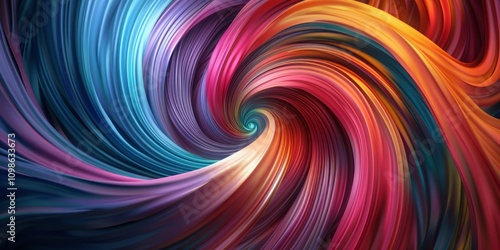 Wallpaper Mural A vivid abstract swirl of colors forming a dynamic and energetic background, perfect for creative projects and artistic designs. Torontodigital.ca