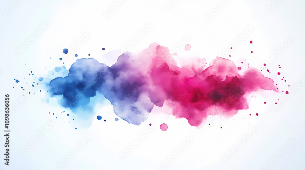 Obraz premium Bright abstract watercolor drawing on a paper image. Abstract. Illustration