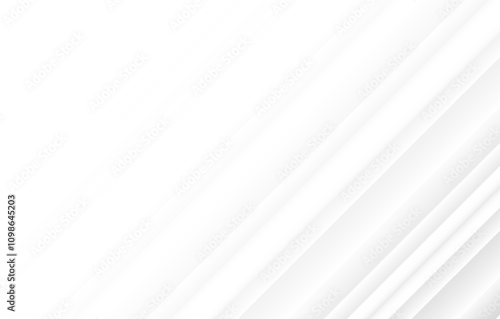 Obraz premium White abstract background with line pattern, banner design. Vector