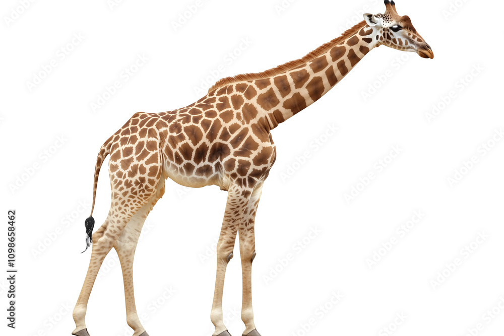 Fototapeta premium giraffe png isolated on transparent background
