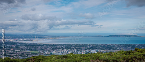 Photography Dublin, Ireland - July 19 2024 Hiking in south part of Dublin