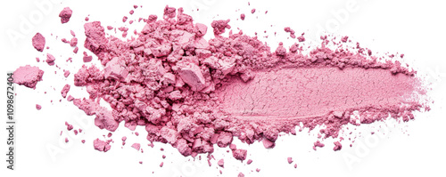 Collections of exploding pink makeup powders, separate to display. photo