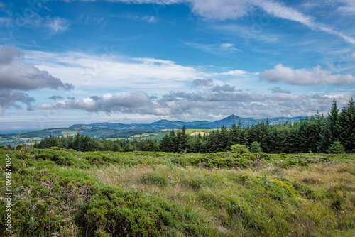 Photography Dublin, Ireland - July 19 2024 Hiking in south part of Dublin