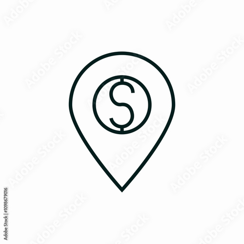 location money dollar icon vector sign