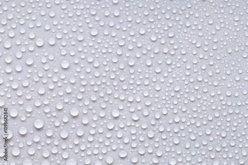 Wallpaper Mural Water drops on light gray background, top view Torontodigital.ca