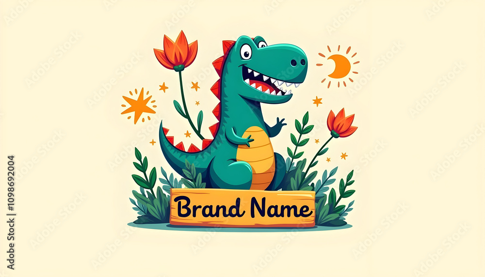 Obraz premium Cartoon mascot logo design