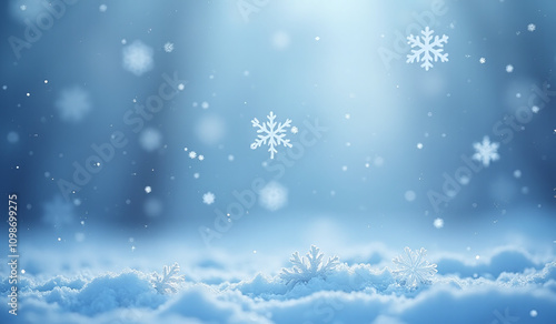 Wallpaper Mural snowflakes blue png calming effect winter landscapes Torontodigital.ca