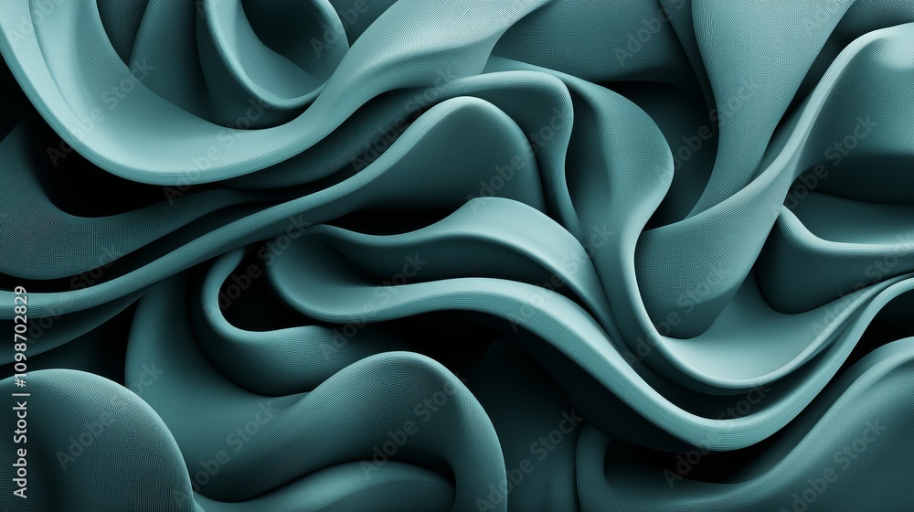 Obraz premium Modern 3D Illustration: Abstract Blue Texture Background