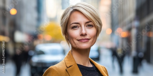 Portrait of a Caucasian Woman in Casual Attire, Close-Up in a City Street Setting Free Download Portrait of a Caucasian Woman in Casual Attire, Close-Up in a City Street Setting - GFXLoad