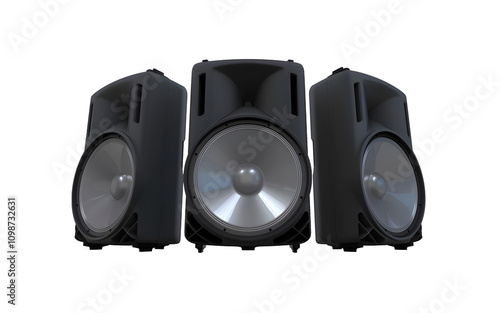 Three modern speakers