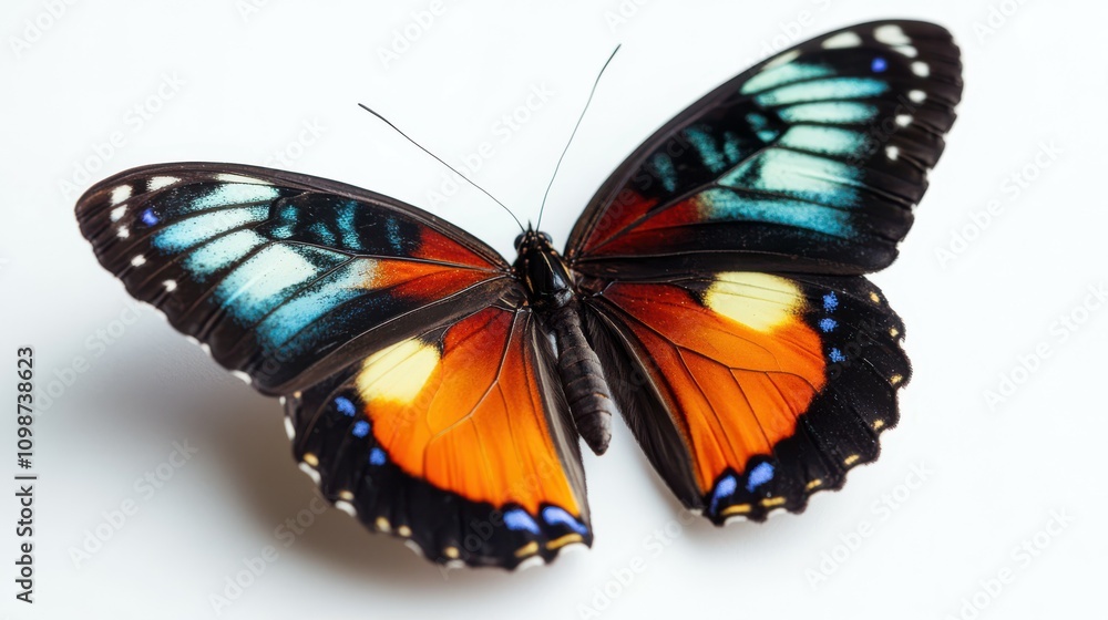 Fototapeta premium beautiful butterfly isolated on white