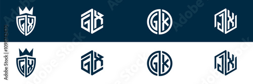 Free Download Typography letter GX XG logo design - GFXLoad