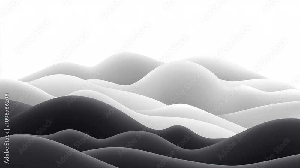 Obraz premium Blue and Orange Wave Pattern Vector Design Illustration for Artistic Backgrounds