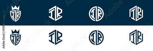 Free Download Typography IR RI letter logo design - GFXLoad
