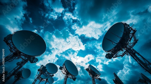 Satellite Dishes Reaching for the Sky photo