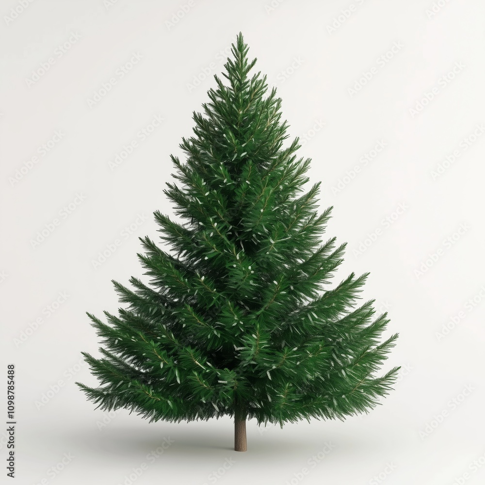 Fototapeta premium 3d rendered christmas tree isolated on white background 