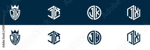 Free Download Typography JX XJ letter logo design - GFXLoad