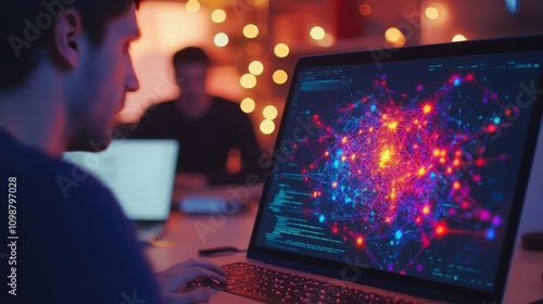 Intricate Network Visualization on a Laptop Screen