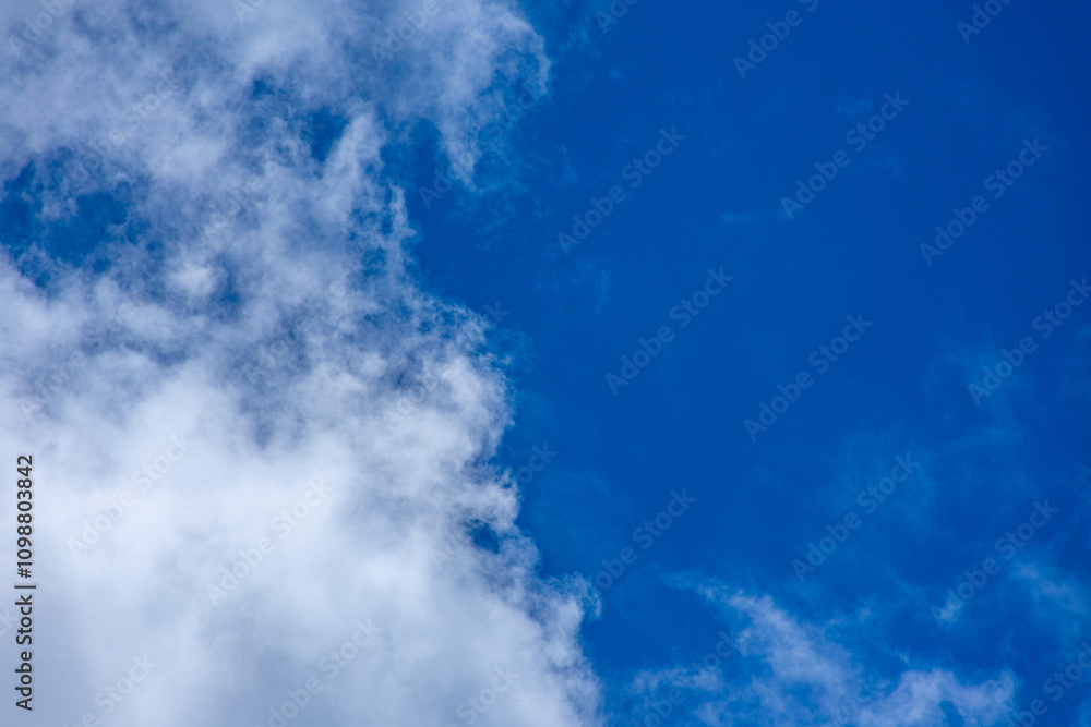 Obraz premium céu azul com nuvens brancas
