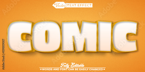 Comic Book Vector Editable Text Effect Template