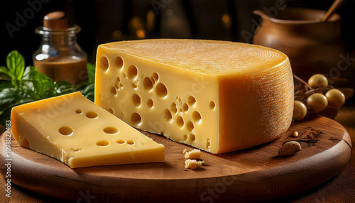 Photograph of an Emmental cheese photo