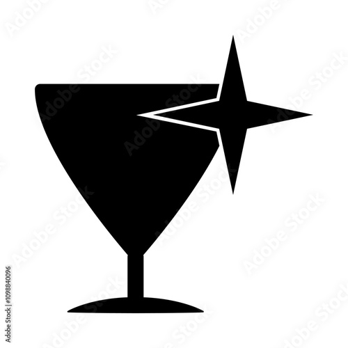 Wine glass icon template