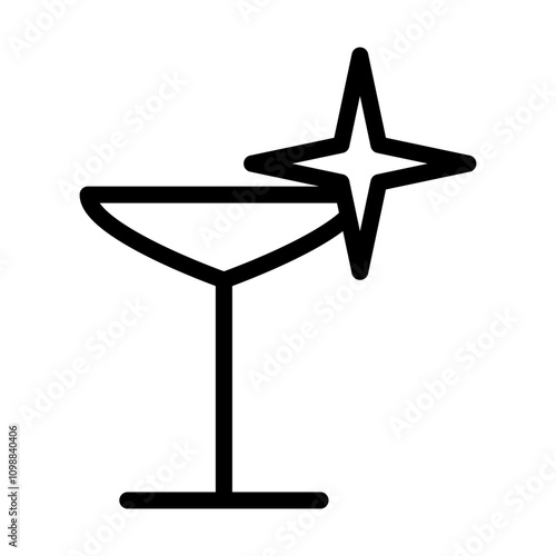 Wine glass icon template