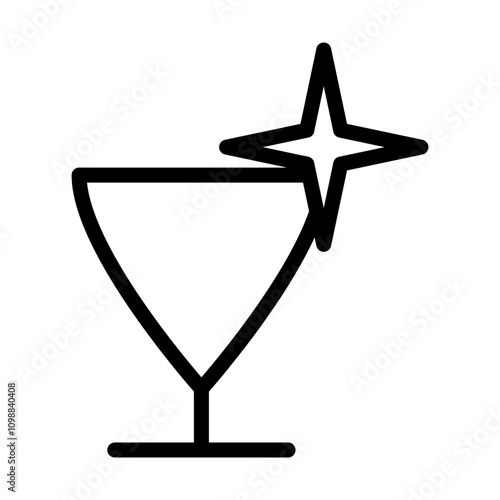 Wine glass icon template