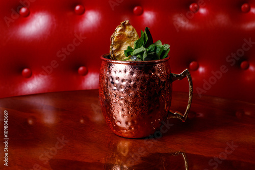 Photography moscow mule red background