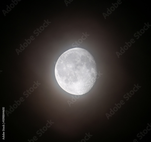 full moon in the night sky