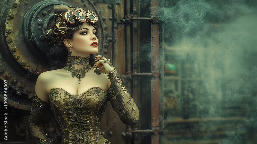 Fototapeta premium Steampunk Lady