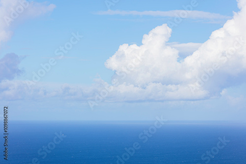 Huge Cloud over Little Boat