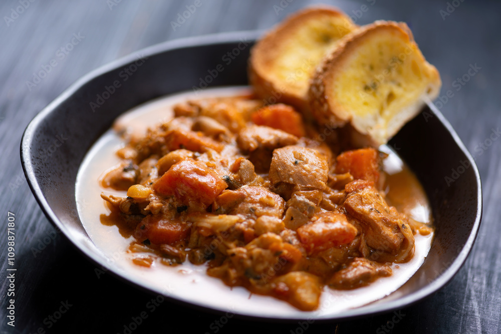 traditional chicken stew comfort food