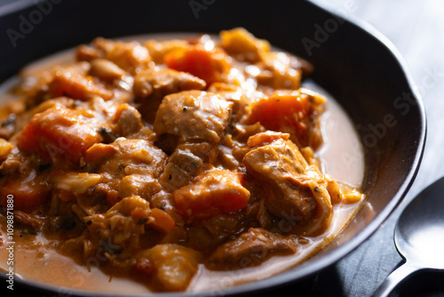 Obraz na płótnie traditional chicken stew comfort food w salonie