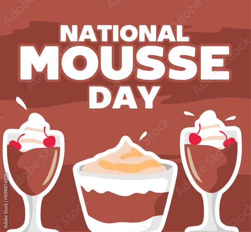 happy national mousse day with delicious mousse