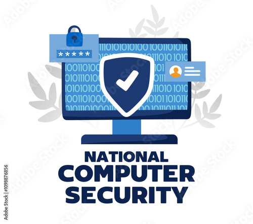 happy national computer security day with a computer
