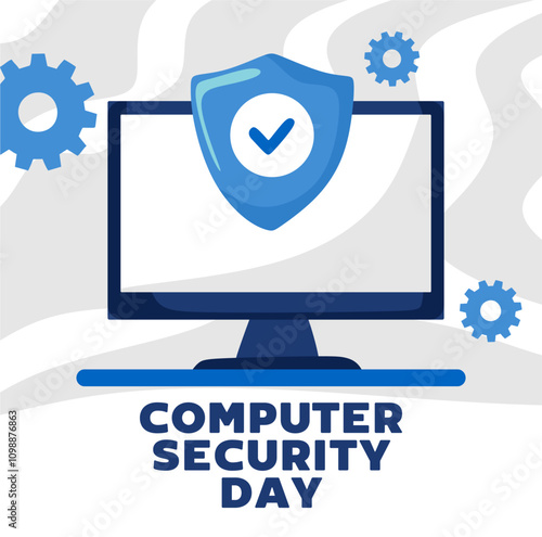 happy national computer security day with a computer