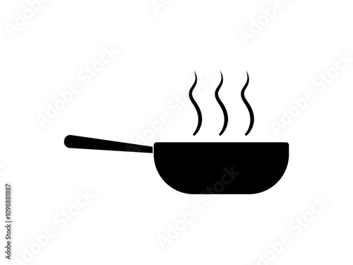 Frying pan icon. Vector concept illustration for design.